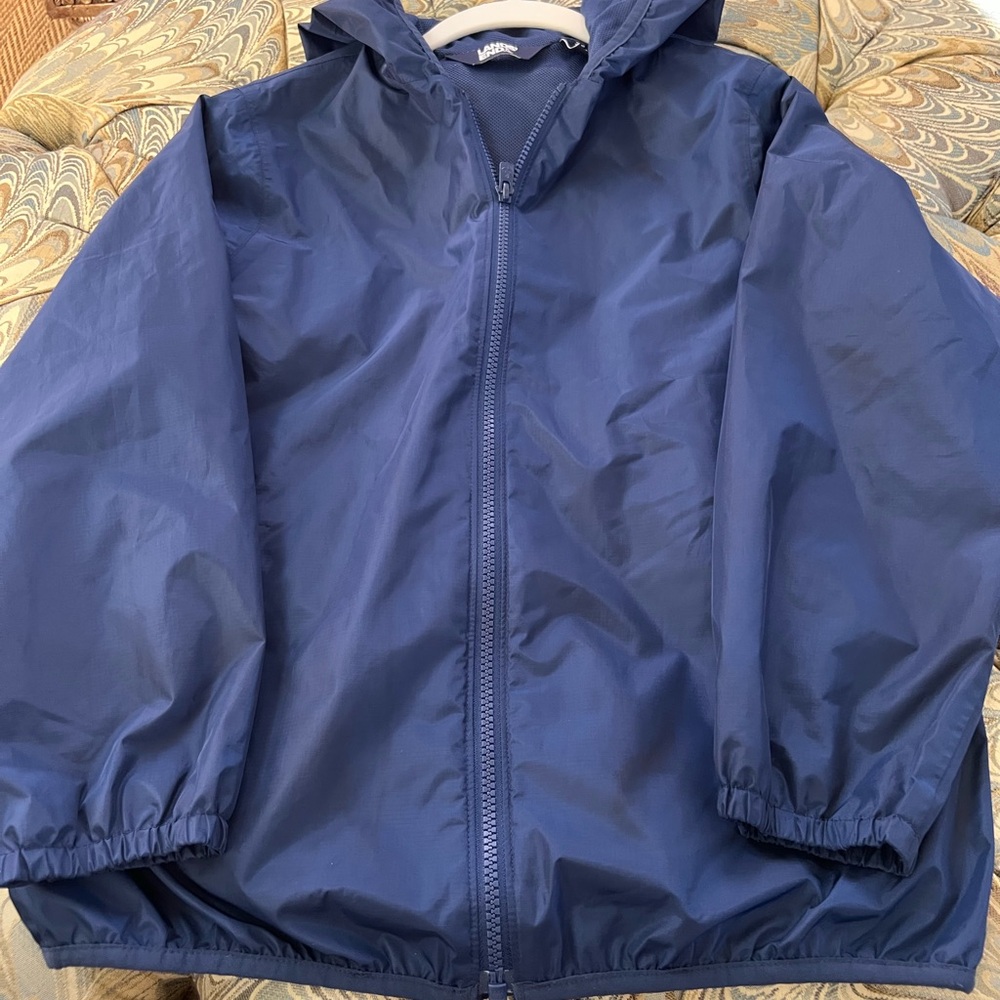 Lands End Girls Rain Jacket Size L 10-12